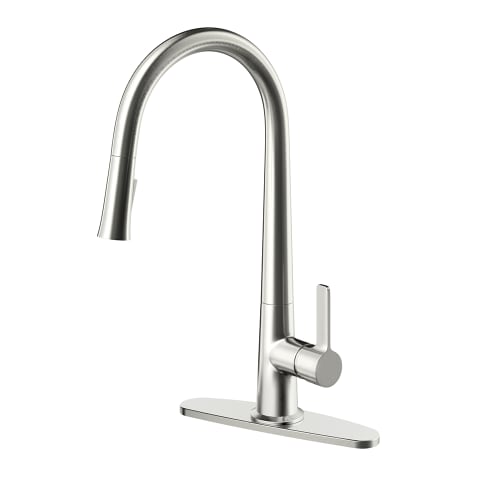 Frederick York Huron Pull-Down Kitchen Faucet, Stainless Steel